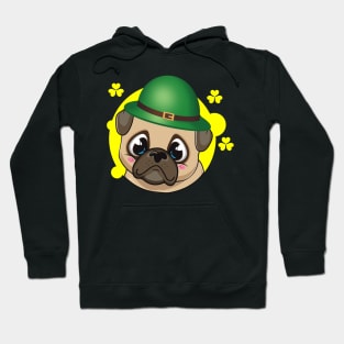 pug lovers Gift st patricks day Hoodie